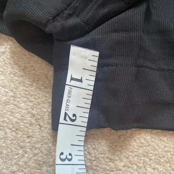 H&M paperbag high waist shorts size 4 black elastic waist with belt - Picture 6 of 6